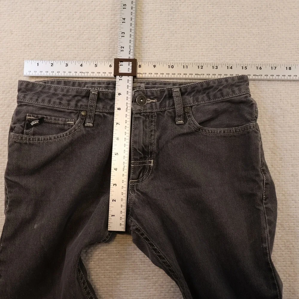 Vans Mens 30x30 Denim Jeans Black Straight Leg JP4URAW Skateboarding Pants